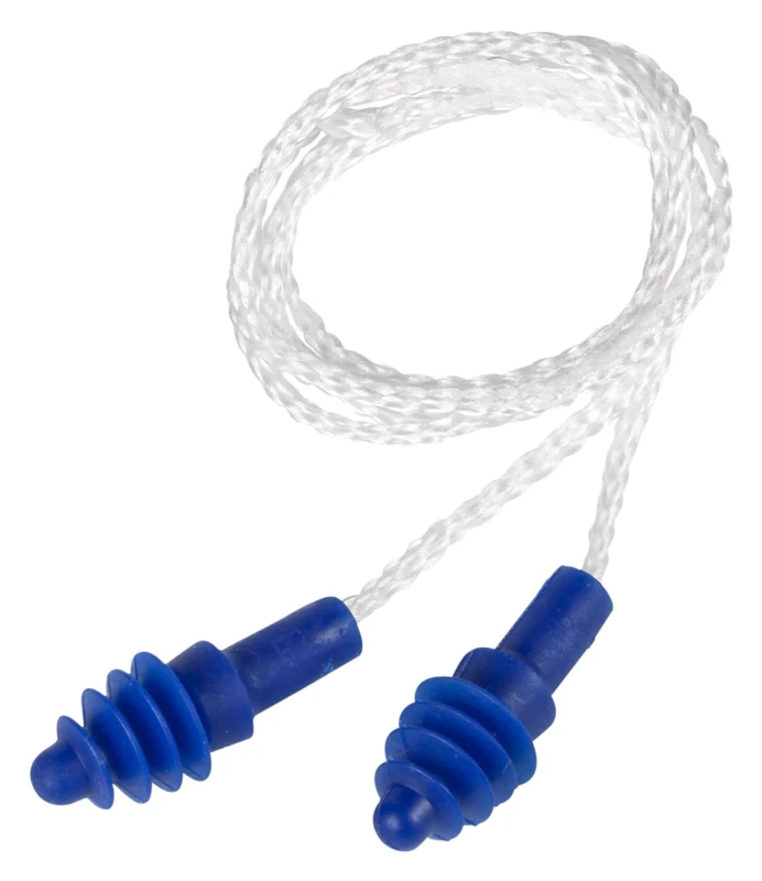 Honeywell 1030611 Howard Leight AirSoft Multi-Use Earplug White Cord - Nylon (50 Pairs)