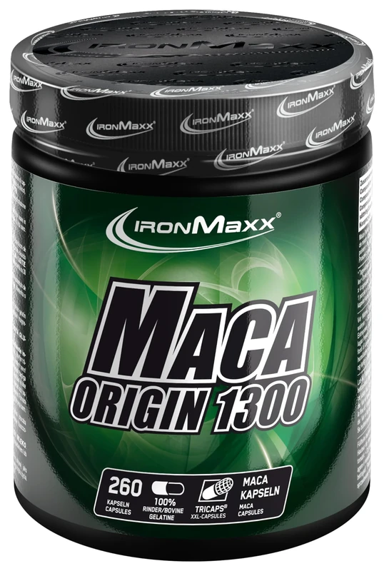 Maca Origin Maca Capsules High Dose 260 pcs - Maca extract with 1300mg pure maca, premium quality from Peru, supplement for athletes