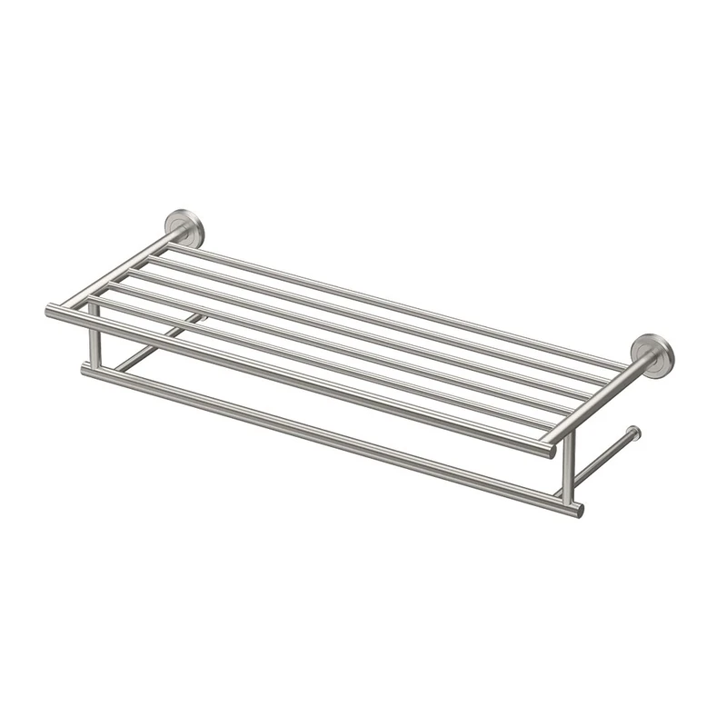 Gatco 4297 Latitude II Minimalist Towel Rack, Satin Nickel