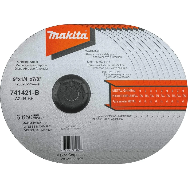 Makita 741421-B-10 9-Inch Grinding Wheel, 10-Pack