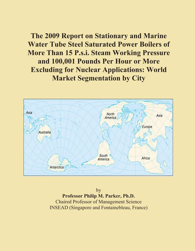 The 2009 Report on Stationary and Marine Water Tube Steel Saturated Power Boilers of More Than 15 P.s.i. Steam Working Pressure and 100,001 Pounds Per ... World Market Segmentation by City