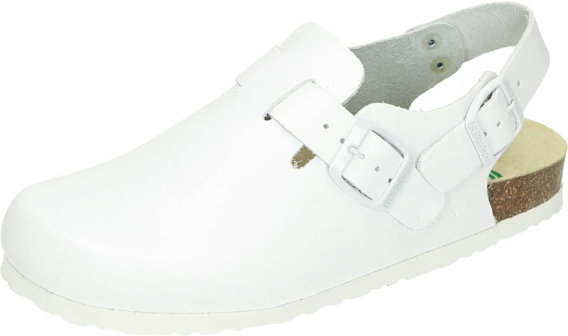 Dr. Brinkmann Unisex Adults' 603011 Clogs, White, 11.5 UK