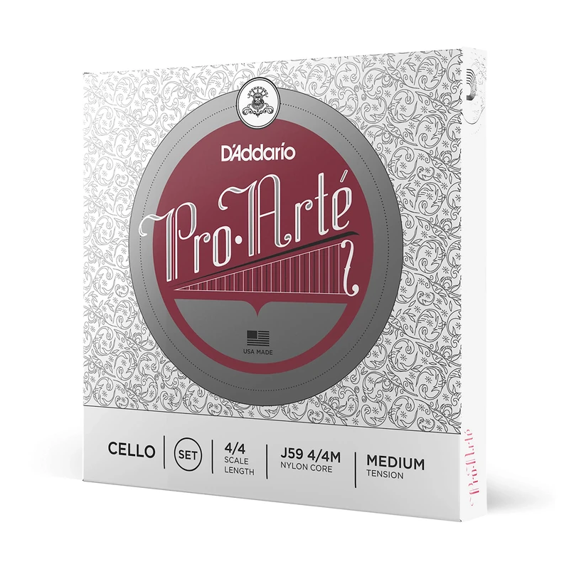 D'Addario Pro-Arte 4/4 Scale Medium Tension Cello String Set