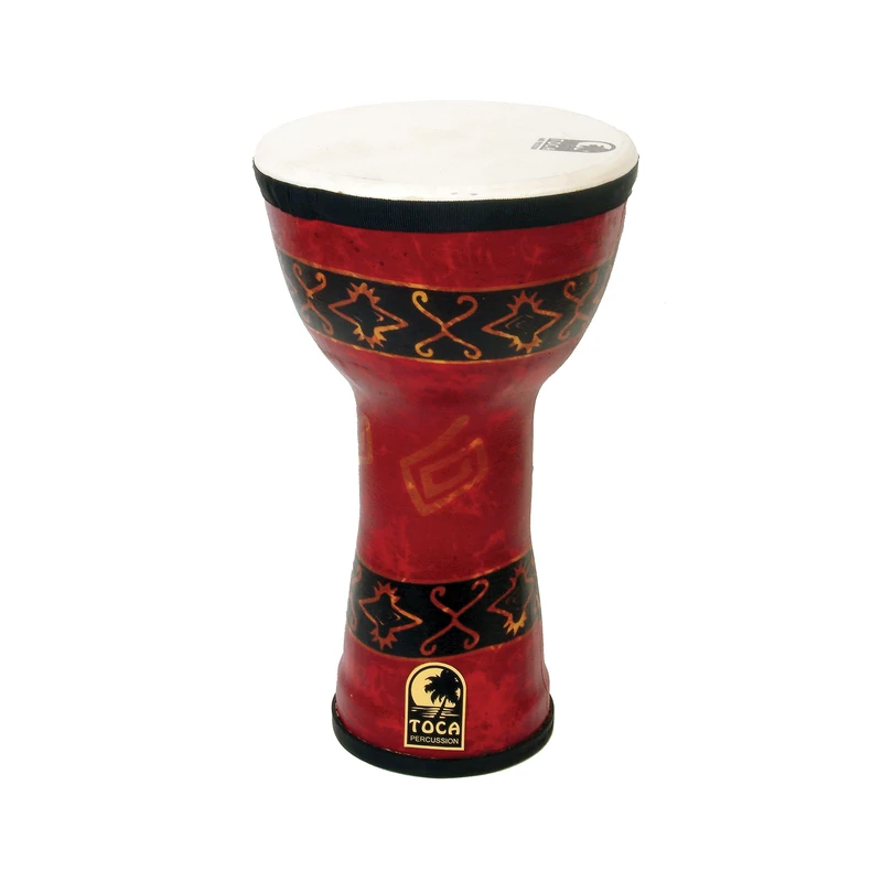 TOCA Doumbek Freestyle Drum (optimal for drum circles, kindergartens & therapeutic applications, robust synthetic design, light & easy to transport, size: 9"), Bali Red