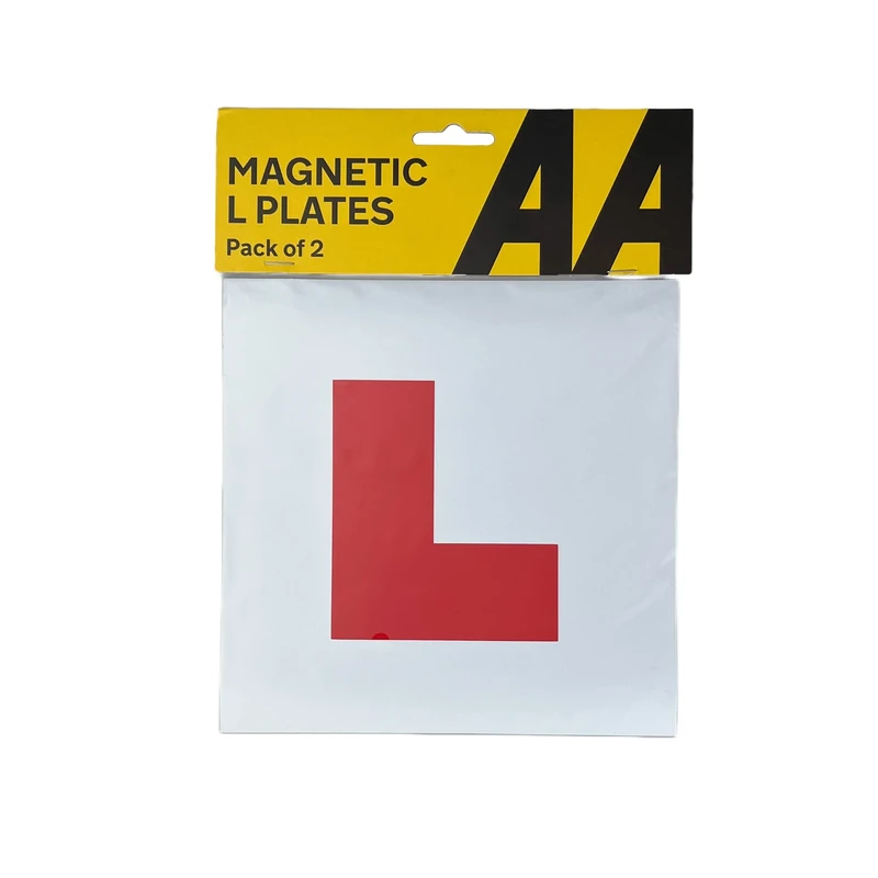 AA Magnetic L Plate - White, Fully Magnetic, Reusable (Pack of 2)