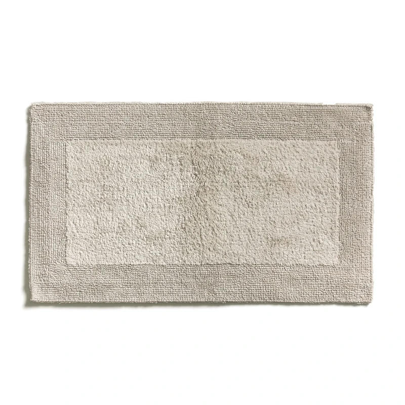 Möve Loft tufted bath mat 60 x 100 cm made of 100% cotton, papyrus