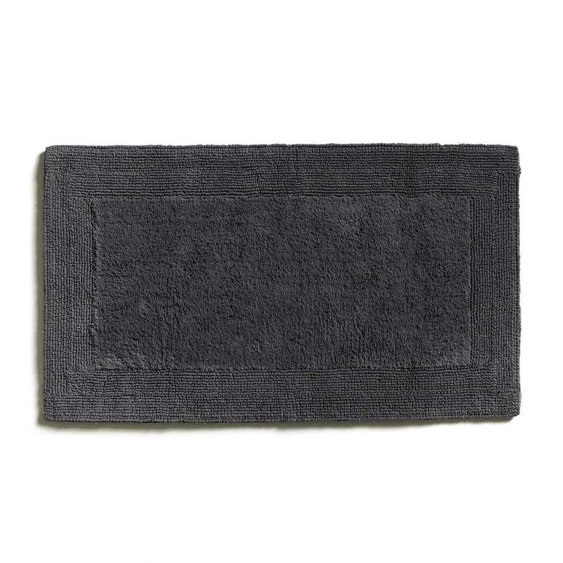 Möve Loft tufted bath mat 60 x 100 cm made of 100% cotton, Graphite