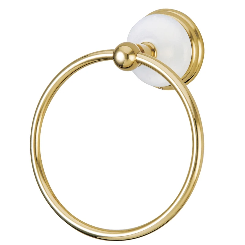 Kingston Brass BA1114PB Victorian 6-Inch Towel Ring, Polished Brass