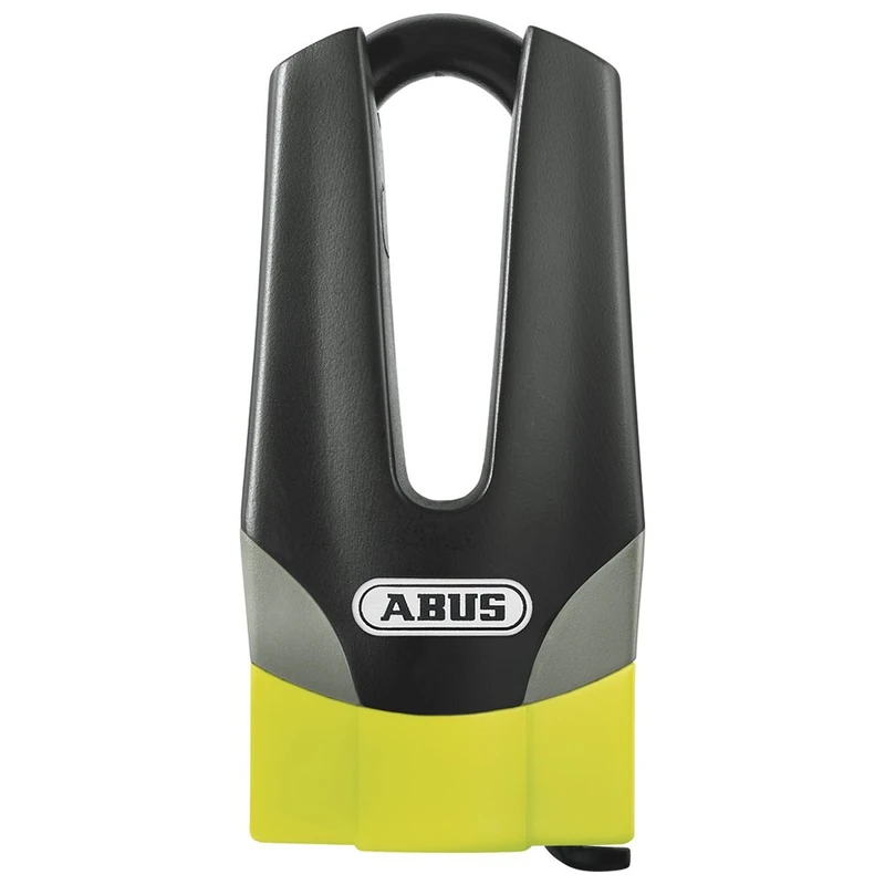 ABUS brake disc lock Granit Quick 37/60 Maxi + Mini - motorbike lock with security level 15 - 11 mm thick shackle - 50 mm shackle height, yellow