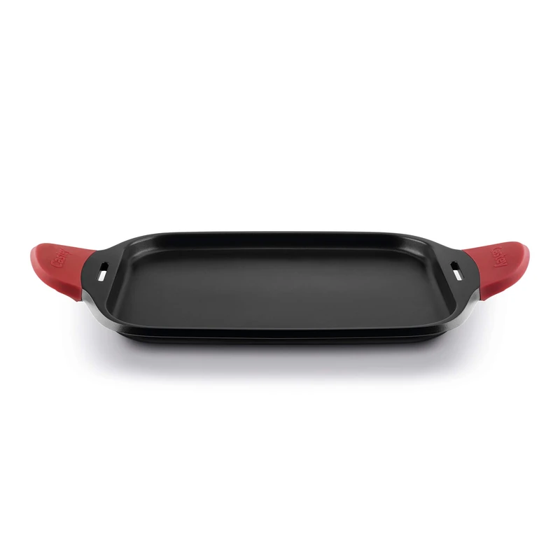 Castey IP45 - Grill tray, induction 45 cm, color black / red, 48.5 x 27.5 cm