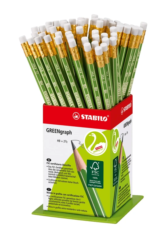 STABILO Greengraph pencil, HB, 60 display