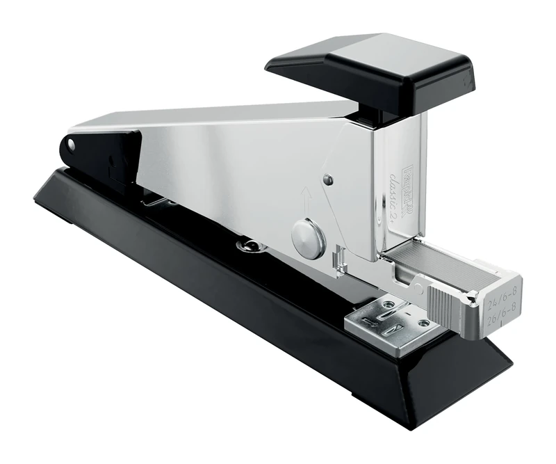 Rapid Classic K2+ Fullstrip Stapler – Compatible with 24–26/6 & 24–26/8+ staples, Adjustable Anvil & Front-Loading Mechanism, ClimatePartner Certified – Office, Home, School (Black Magic)