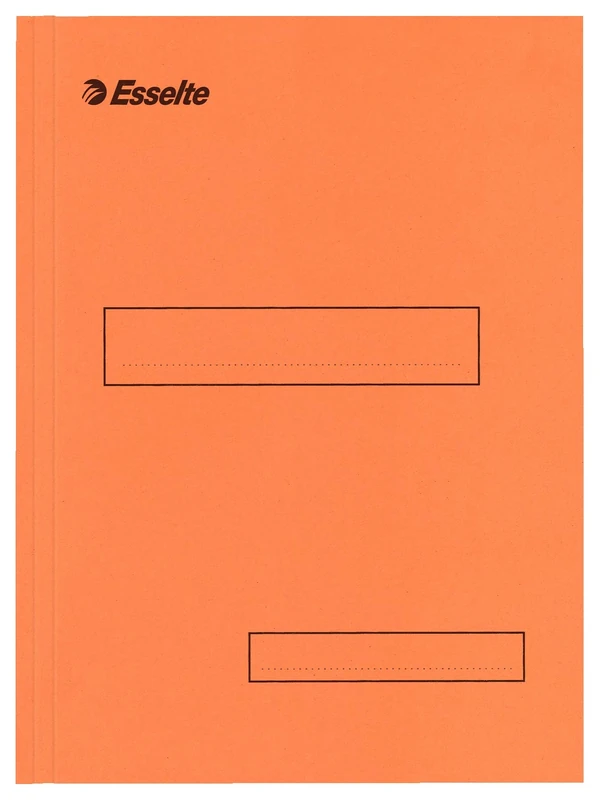Esselte Folders with 2 Flaps for Filing Cabinets 160 g Box of 100 Orange