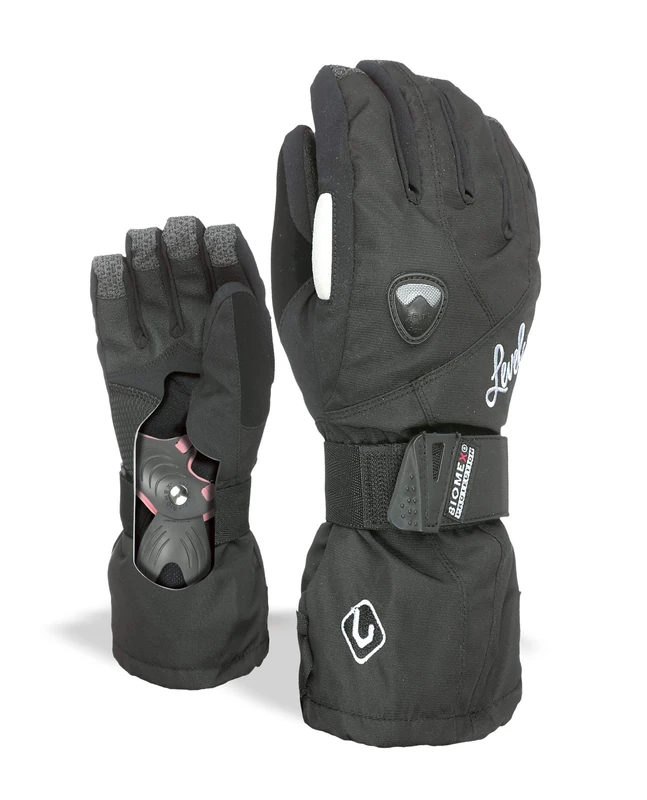 Level Water Resistant Butterfly Women's Outdoor Gloves available in Black - Size 7.5