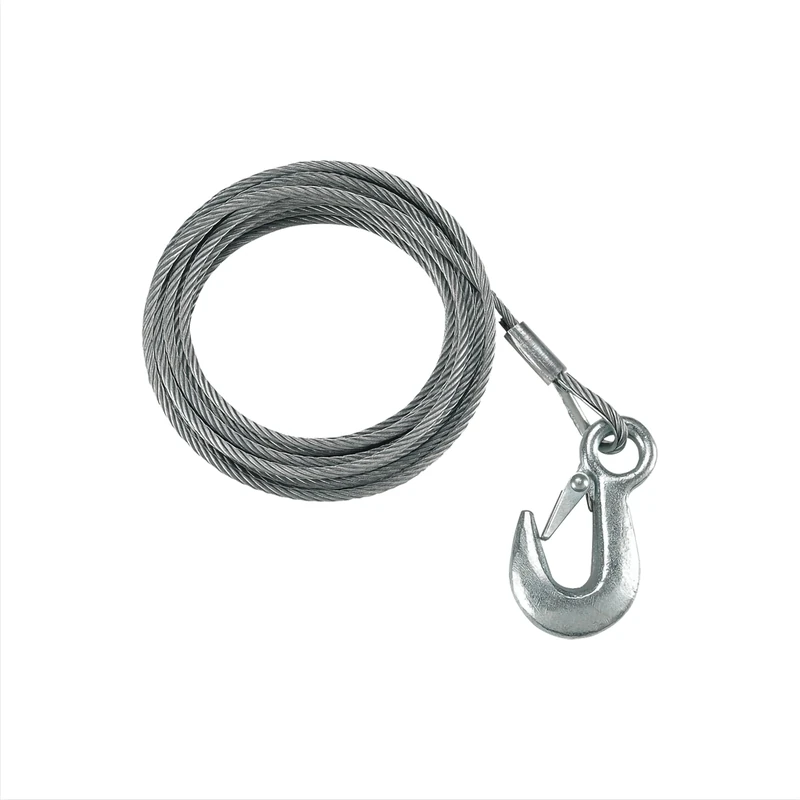 Fulton (WC325 0100 3/16" x 25' Winch Cable with Hook