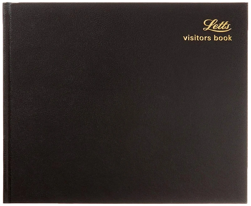Letts Company Visitors Book - Black - Image 1