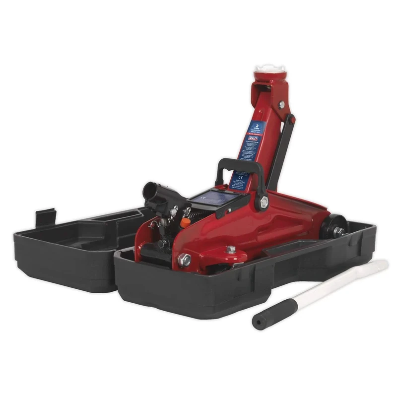 Sealey 1050Cxd Trolley Jack 2Tonne Short Chassis With Storage Case