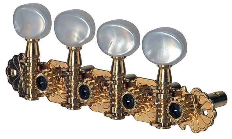 Gewa 545580GEWA machine heads Mandolin Gold-plated finish, marbled acrylic buttons