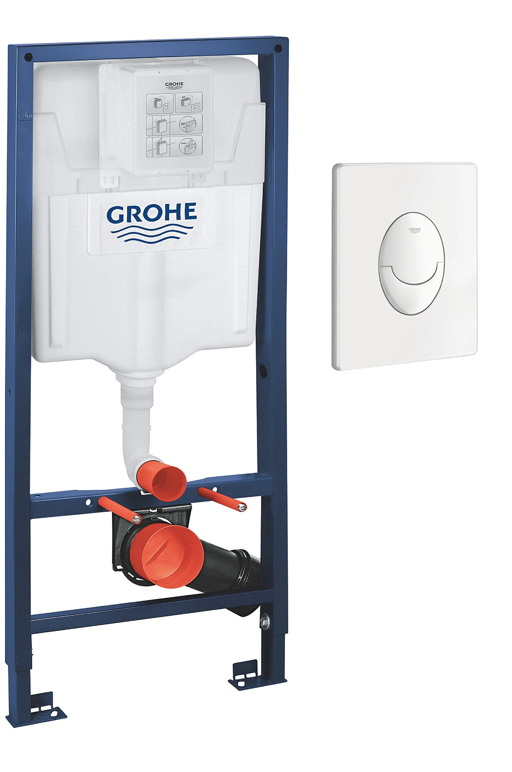 GROHE Rapid Sl 2-in-1 Set for Wc, 1.13 M Installation Height Alpine White 38764001