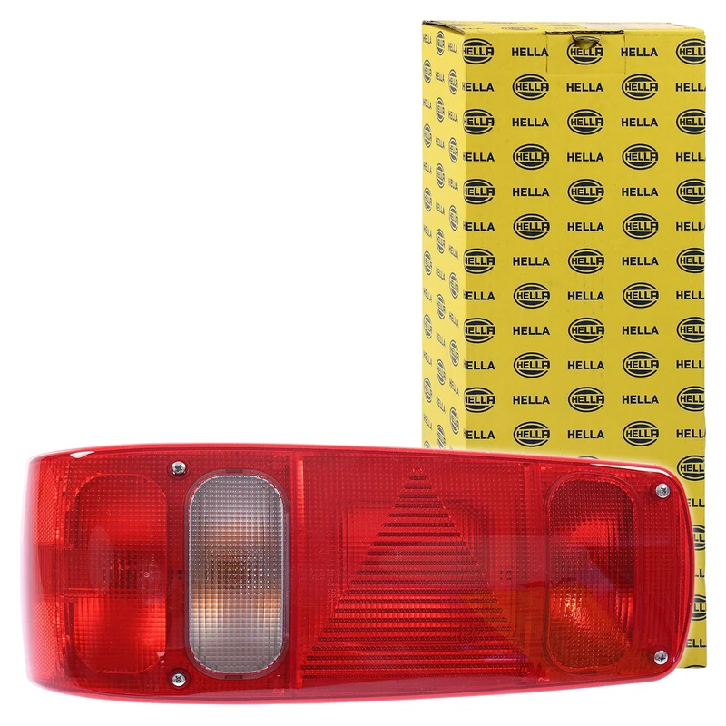 HELLA 2VA 007 502-011 Rearlight - Caraluna I - Bulb - 12V - Fitting/Bolted - Lens Colour: White / Red - Plug: Blade Terminal - left - Quantity: 1