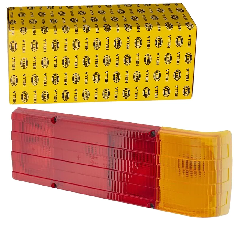 HELLA 2SD 004 460-001 Rearlight - Bulb - 12V - Fitting/Bolted - Lens Colour: Red/Yellow - Plug: Blade Terminal - right/left - Quantity: 1