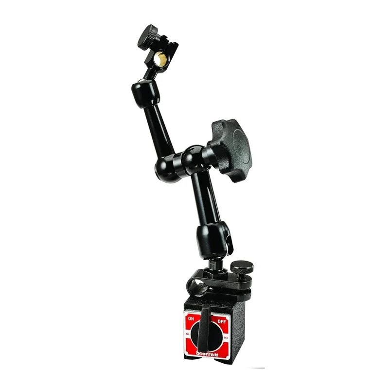 Starrett 660 Base Indicator Holder With Triple-Jointed Arm