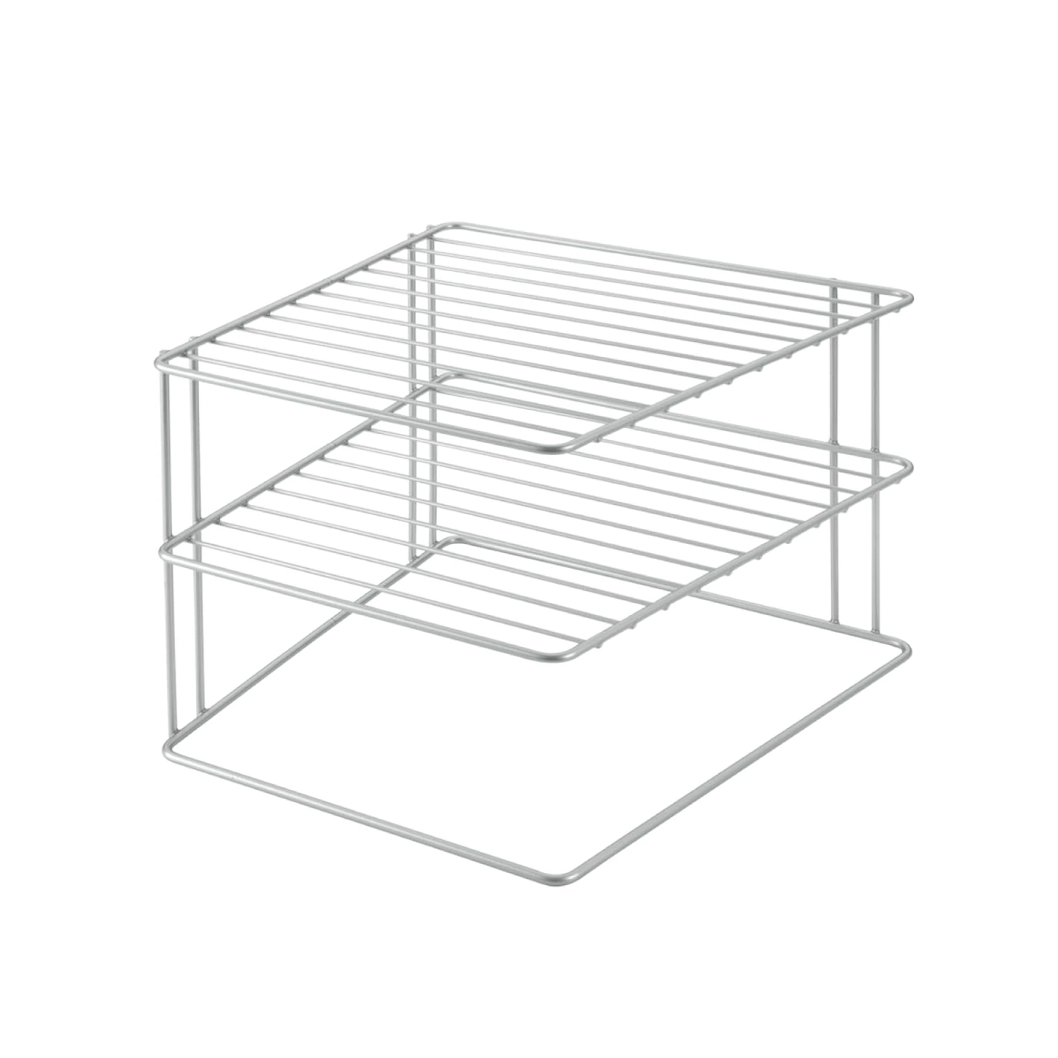 Metaltex Corner shelf insert 25x25x195cm, Silver, 25 x 25 x 19 cm