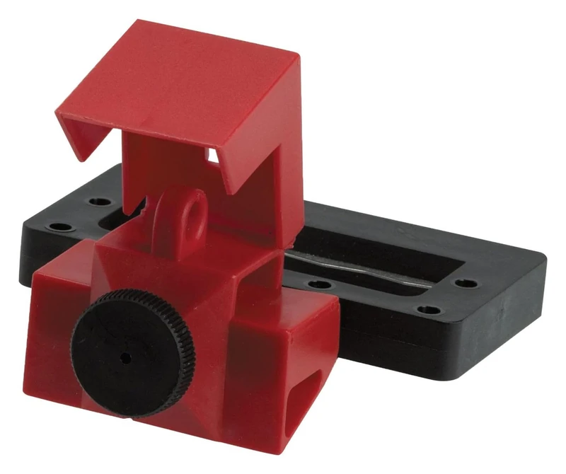 Large Screw Circuit Breaker Lockout System, 95.25mm x 63.50mm x 96.52mm, Red, Pack of 6