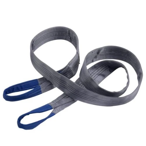 Braun 40042HB Lifting Strap Maximum Load 4000 kg with Re-enforced End-Loops 4 m Grey