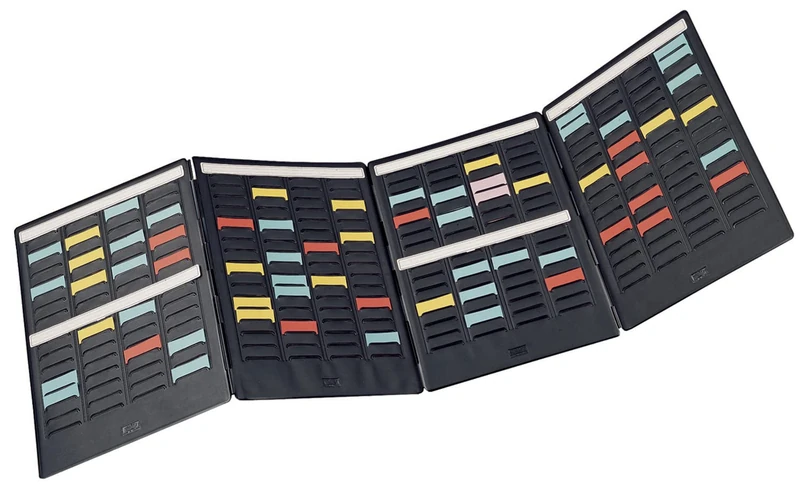 Val-Rex Mini-Player Planning Kit / 4 Folds / 4 Strips of 17 Index Slots 1.7/100 Index Cards [French Import]