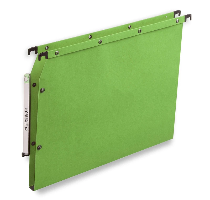 L 'Oblique AZ AZV Suspension Files AZ Filing Cabinet 25 Base 15 mm, Lime Green
