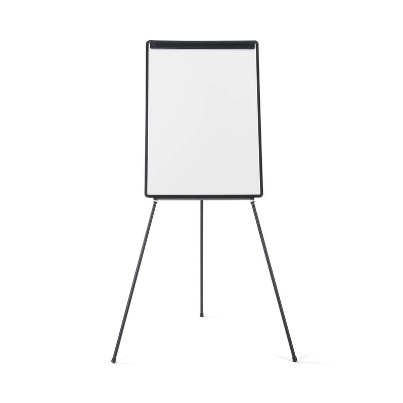 Bi-Office Flipchart Tripod Easel Economic, Dry Wipe Non-Magnetic, Black, Euro (70 x 100 cm)