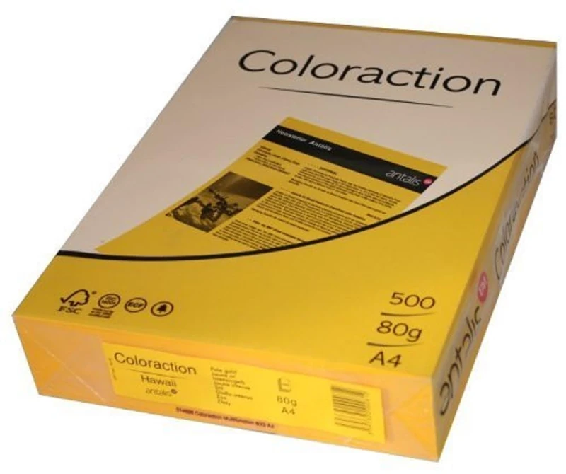 Image Coloraction Gold (Hawaii) A4 210x297mm 80gm2 fsc4 500sh/RM 5rm/BX
