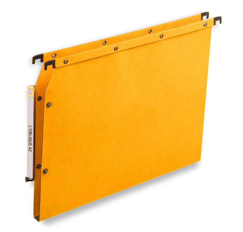 Elba Ultimate Kraft Card Suspension Files for A4 Filing Cabinet 15 mm Base Pack of 25 Yellow