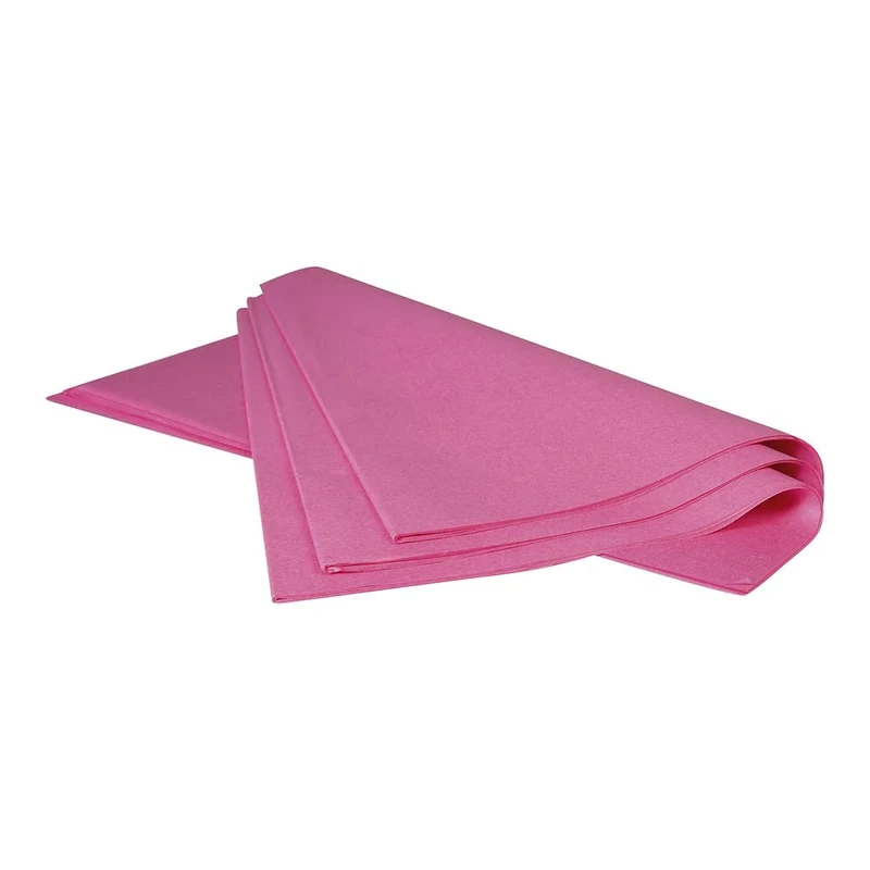 Clairefontaine 393603C - A Ream of Pink Tissue Paper - 480 sheets - Format: 50x75cm - 18g - Colour: Pink Cyclamen - Gift wrapping, decoration, arts and crafts