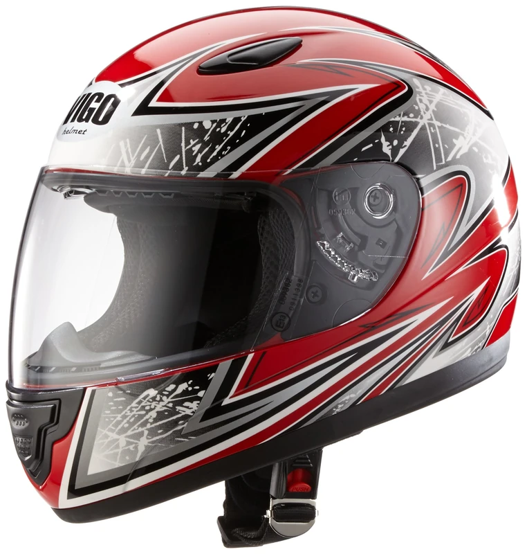protectWEAR Children motorcycle helmet red SA03 Size XS