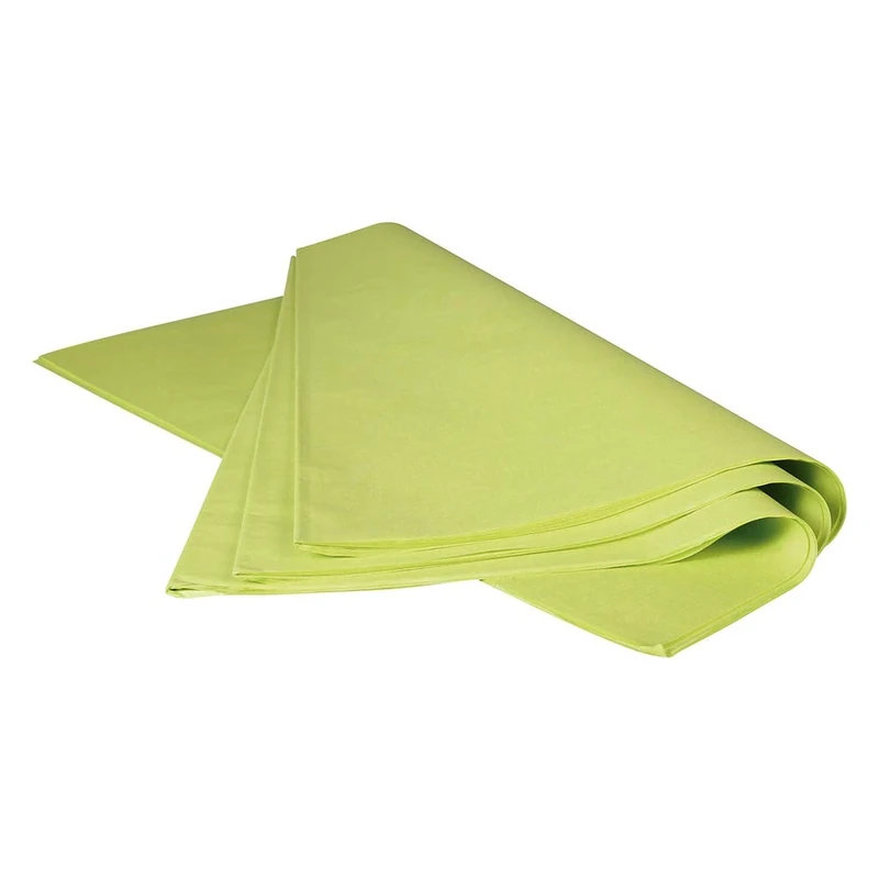 Clairefontaine 393619C - One Ream Green Silk Paper - 480 sheets - Format: 50x75cm - 18g - Colour: Apple Green - Gift wrapping, Decoration, Creative leisure