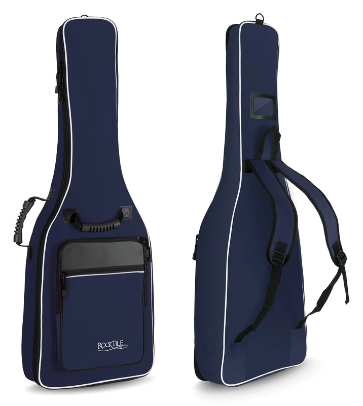 Rocktile 3/4 and 7/8 Classical Guitar Gig Bag Padded + Backpack Straps Blue