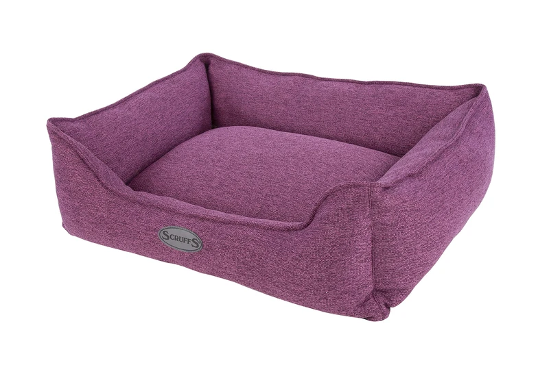 Scruffs Manhattan Box Bed (L) 75 x 60cm Berry Purple