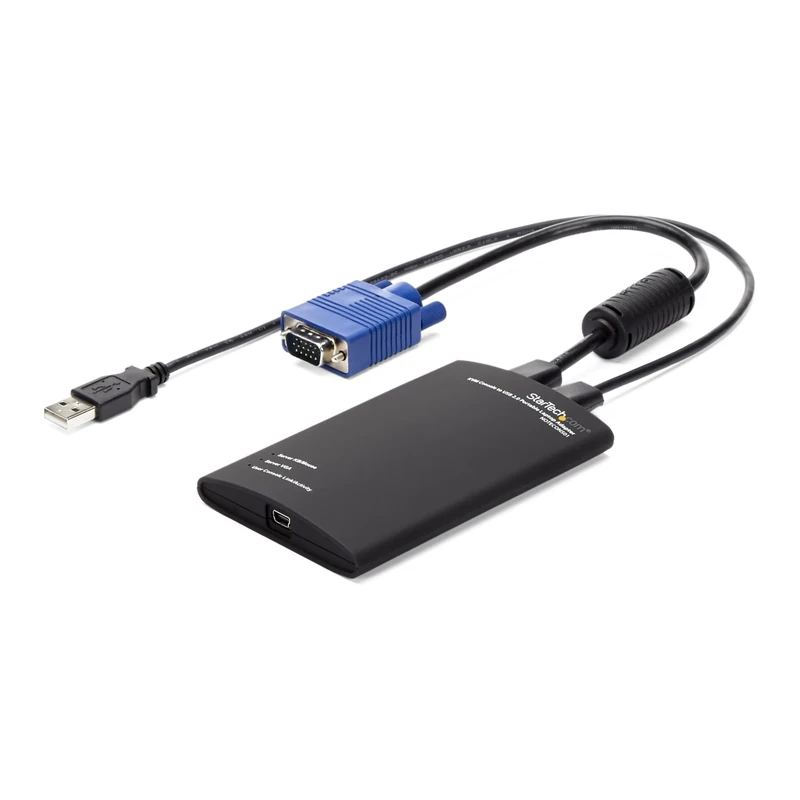 StarTech.com Portable Laptop Crash Cart Adapter for Server Management, USB/VGA KVM Console, Windows/Linux/MacOS - TAA