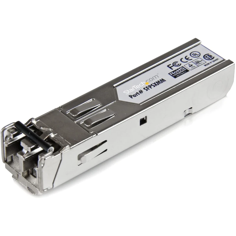 StarTech.com MSA Uncoded Compatible SFP Module - 1000BASE-SX - 1GbE Multi Mode Fiber (MMF) Optic Transceiver - 1GE Gigabit Ethernet SFP - LC 550m - 850nm - DDM (SFPSXMM)