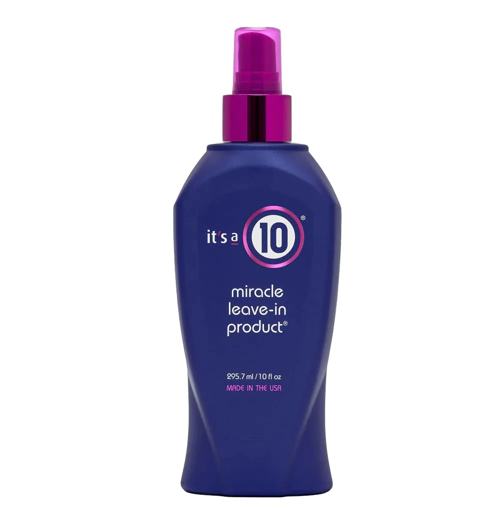 It's a 10 Haircare - Miracle Leave-In Product Spray, Natural Ingredients, Smoothes & Eliminates Frizz, Restores Shine, Colour Safe, Natural Ingredients, 295ml
