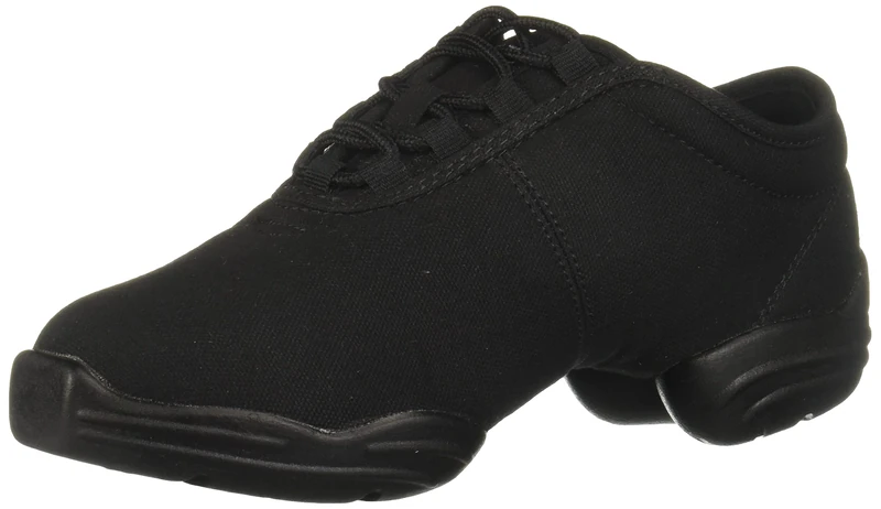 Capezio Women's Canvas Dance Sneakers, Black, 4.5 UK