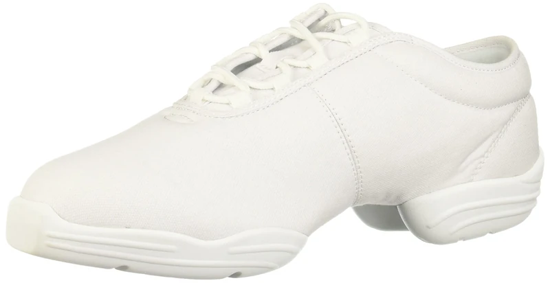 Capezio Women's Canvas Dance Sneaker, White, 8 UK