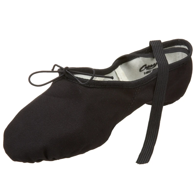 Capezio Men's Canvas Romeo Ballet Shoe, Black, 6 UK