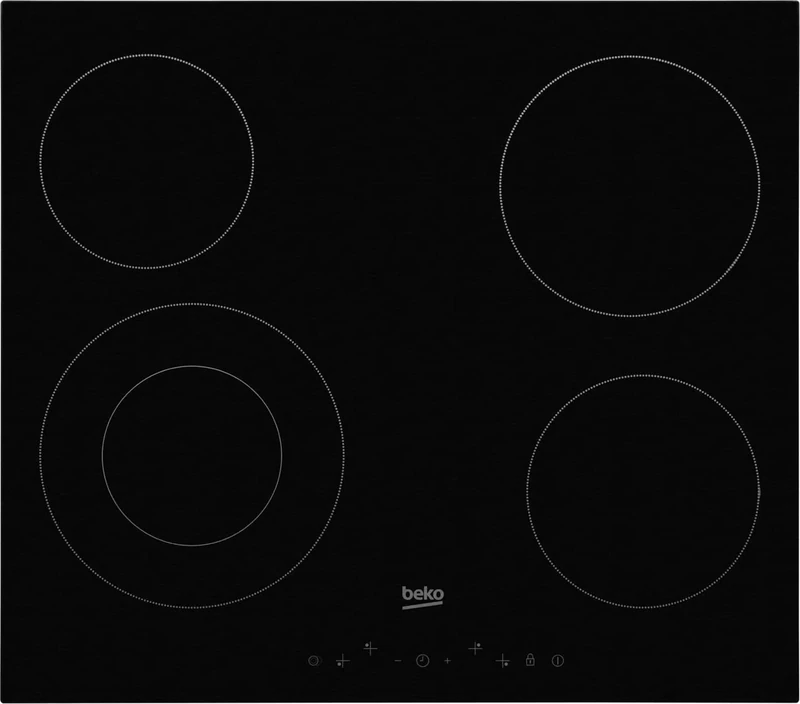 Beko 58cm Ceramic Hob - Black