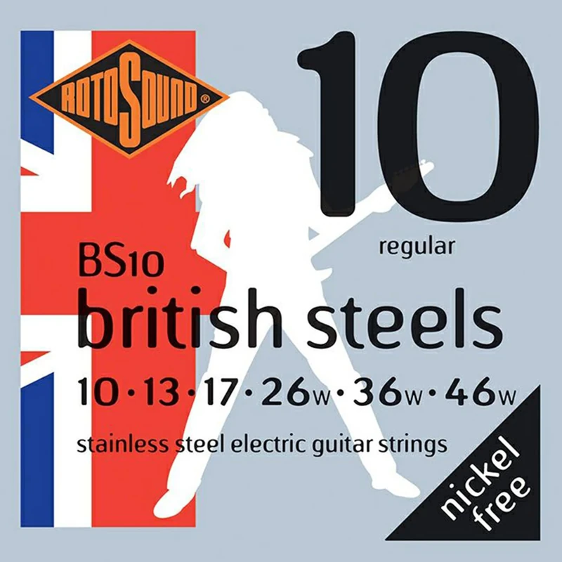 Rotosound Stainless Steel Electric Guitar Strings 10-46 Regular Gauge
