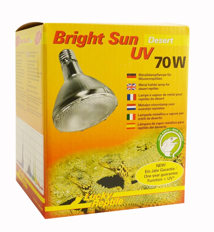 Lucky Reptile Bright Sun UV Desert - 70 W metal halide lamp for E27 sockets