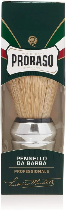 Proraso Shaving Brush, Professional Pure Bristle Brush for use with Shaving Cream, Made in Italy