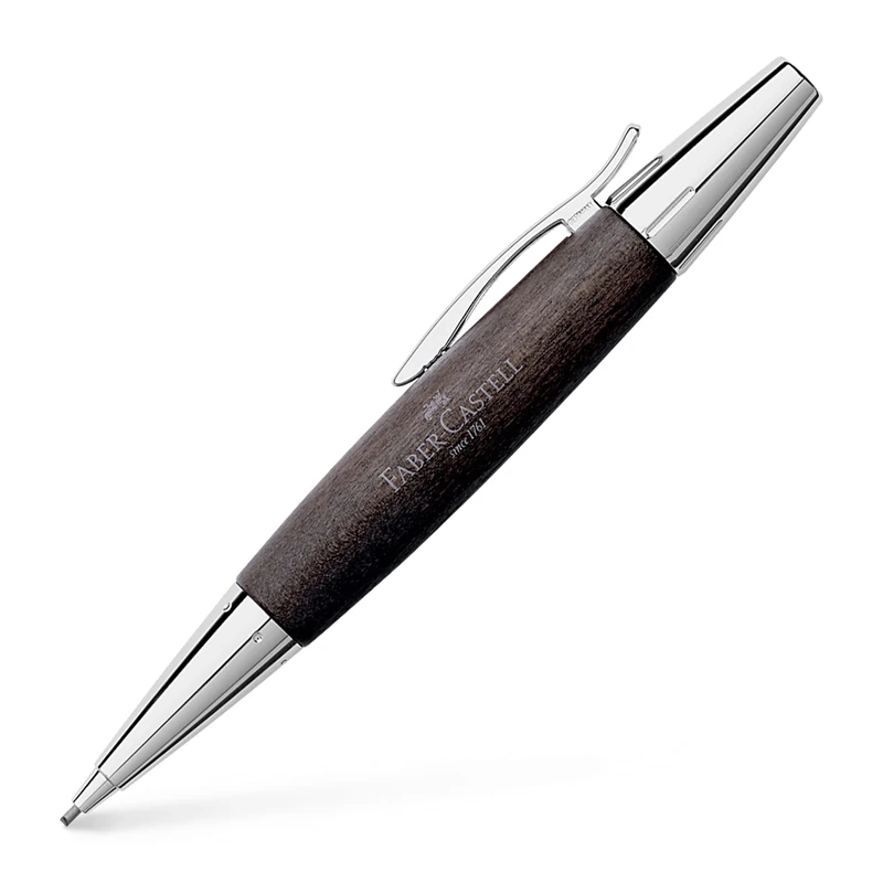 PROP PENCIL WOOD/CHROME SHINY BLACK